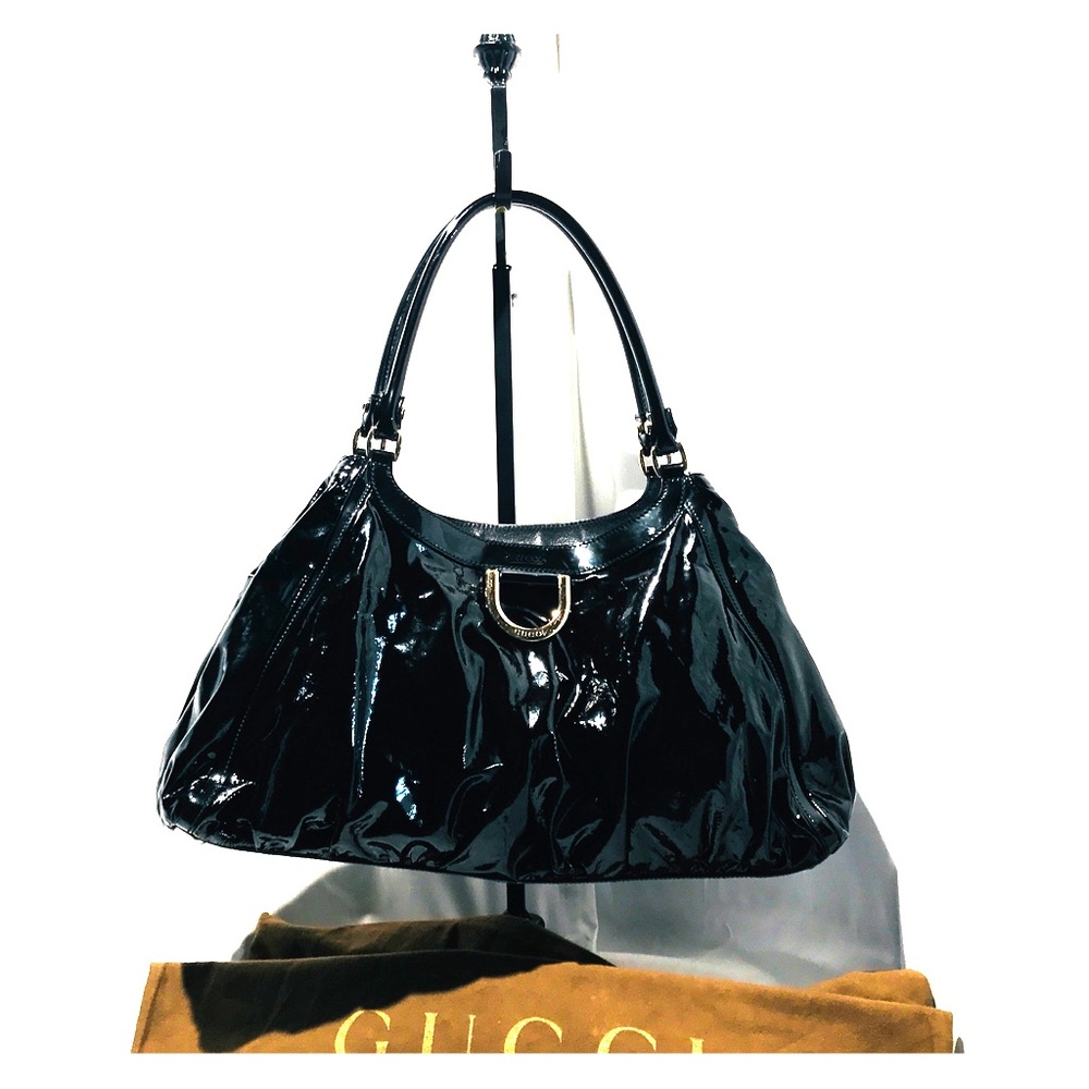 Gucci patent leather hobo